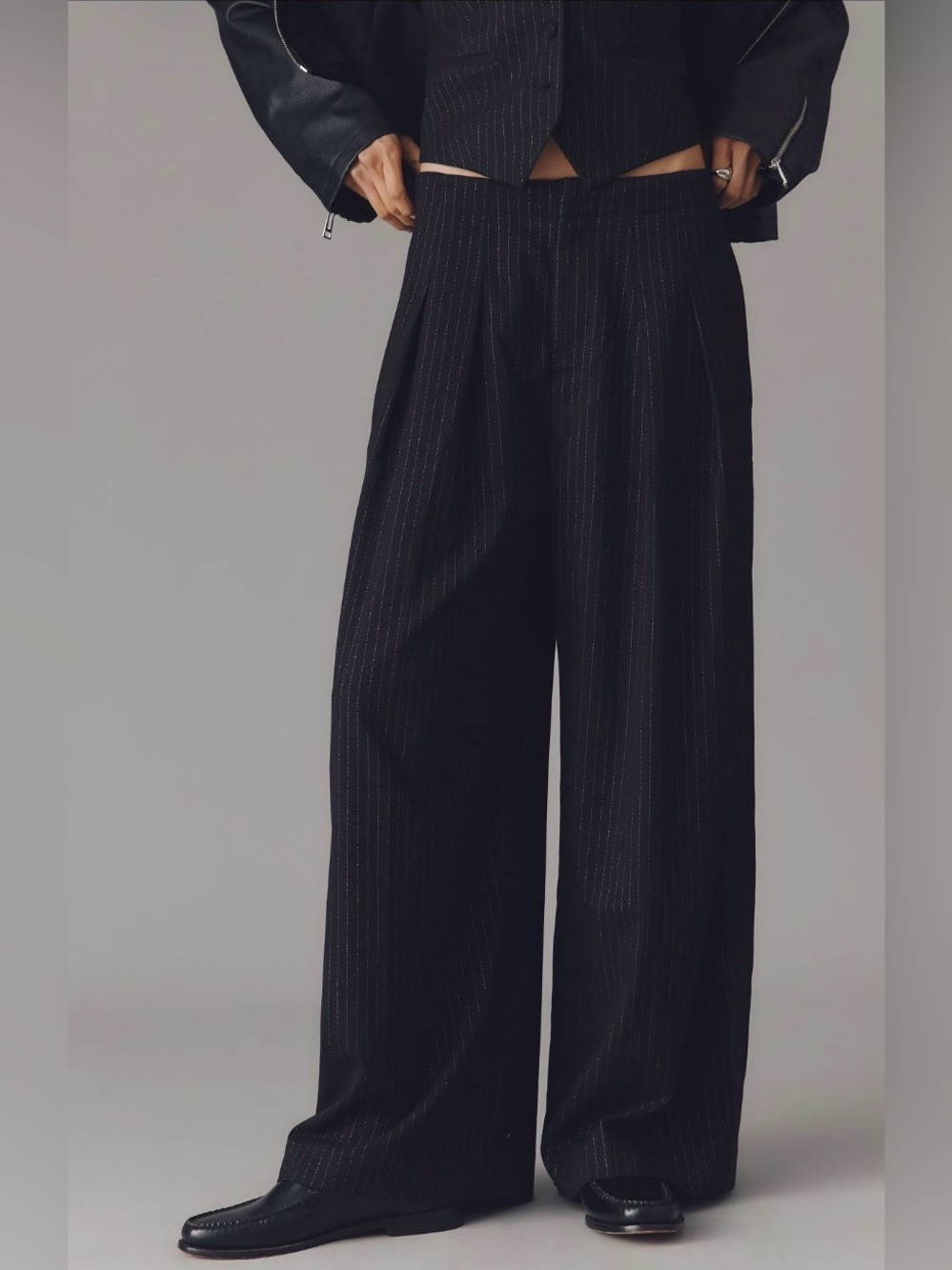 Anthropologie striped tuxedo pants